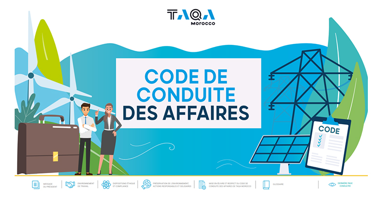 Télécharger le Code de Conduite des Affaires de TAQA Morocco